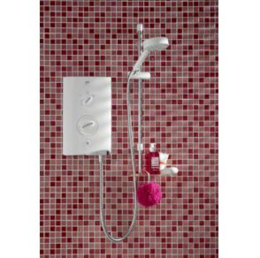 STY-Mira Sport Electric Shower 10.8kw White & Chrome-2