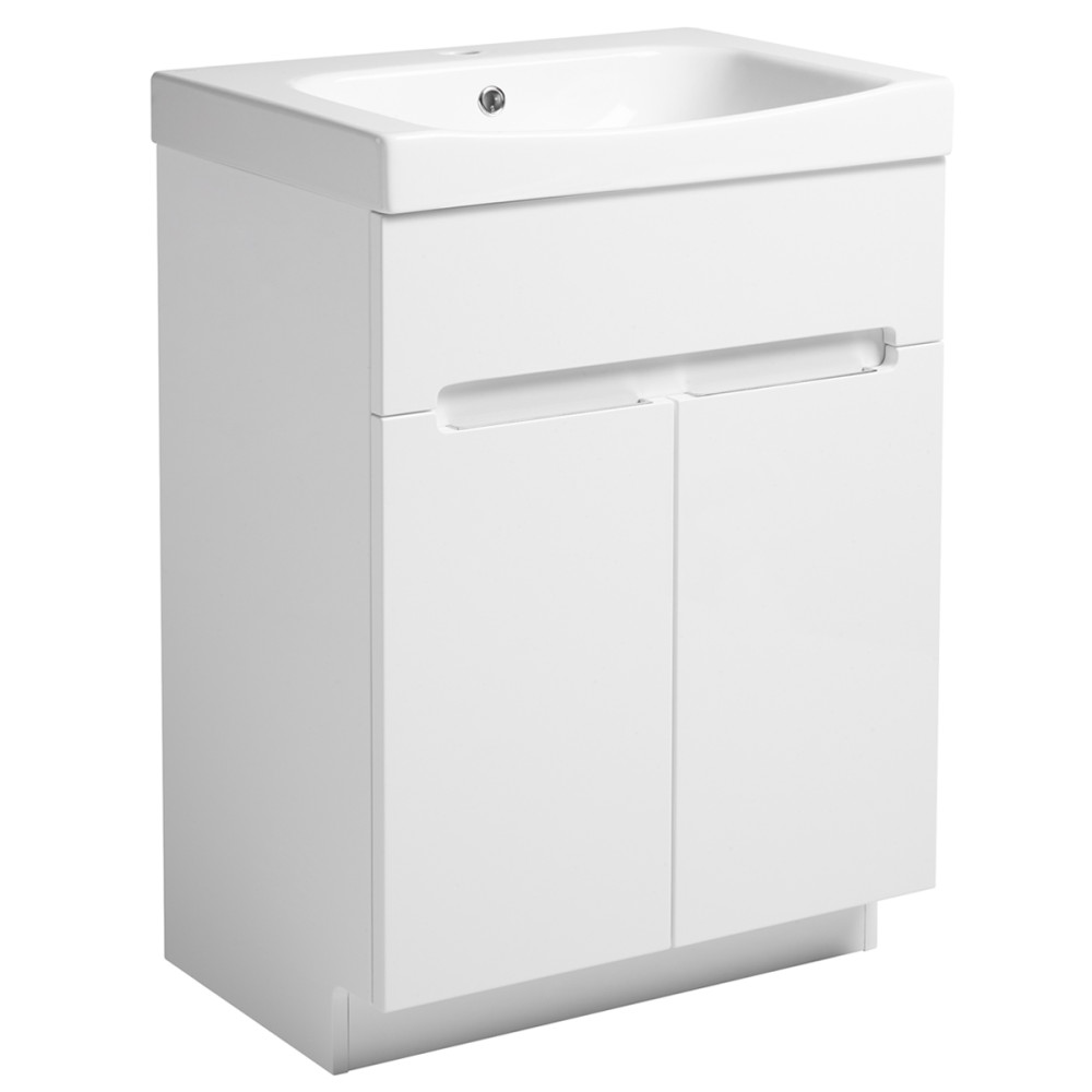 Roper Rhodes Diverge Gloss White 600mm Freestanding Unit with Basin