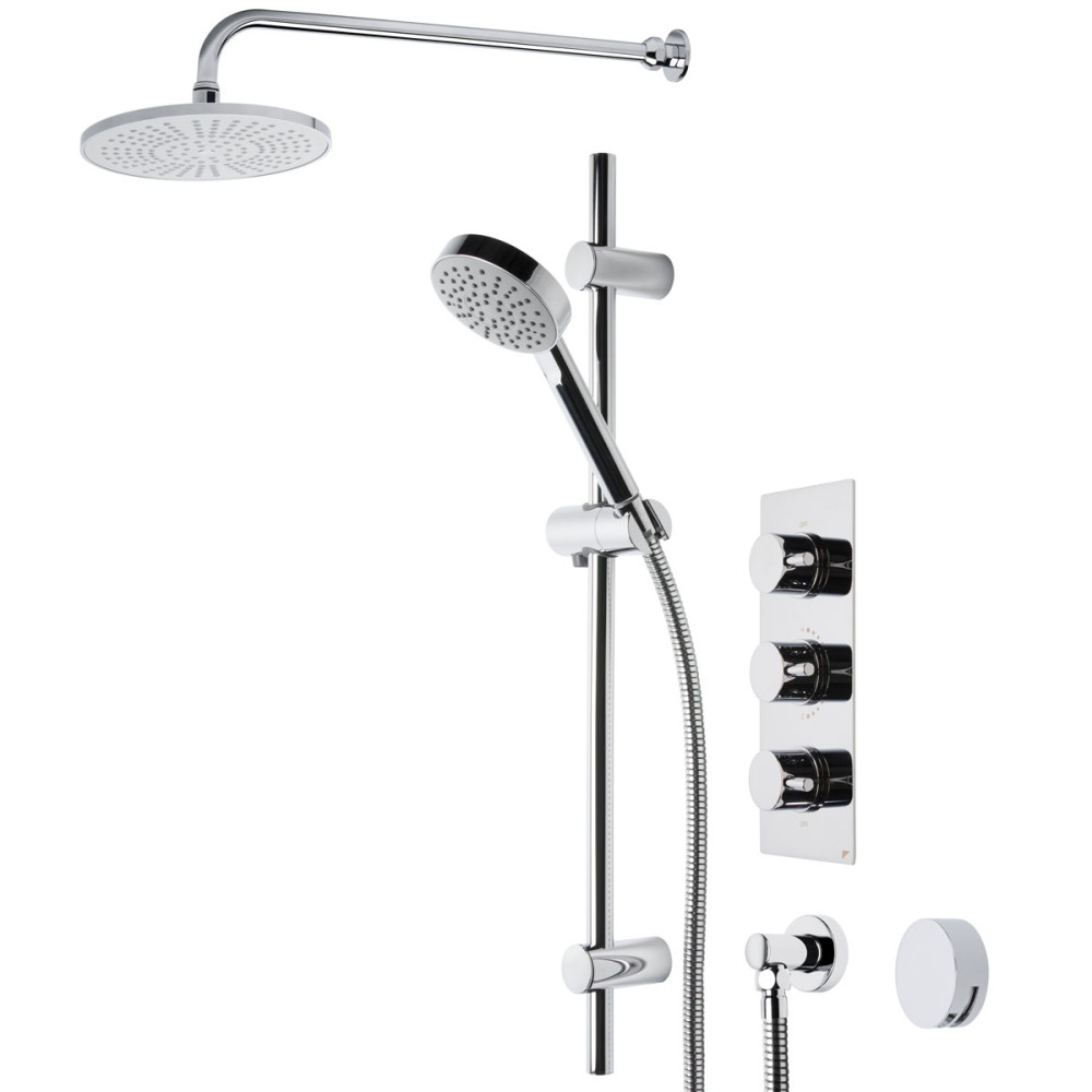 Roper Rhodes Event Round Triple Function Shower System with Bath Filler
