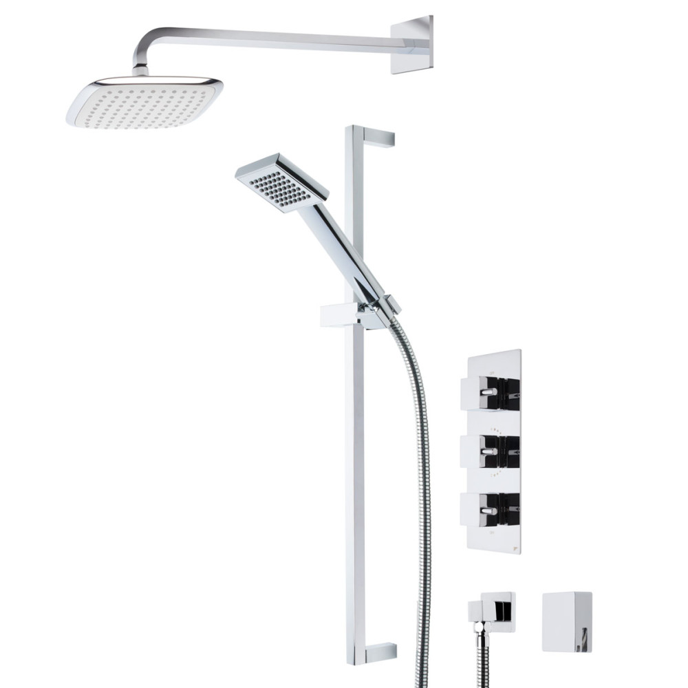 Roper Rhodes Event Square Triple Function Shower System with Bath Filler