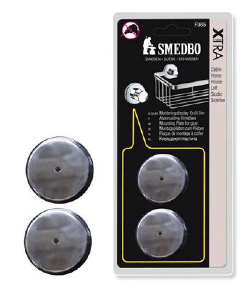 Smedbo Home Mounting Plates For Glue - Pads F965