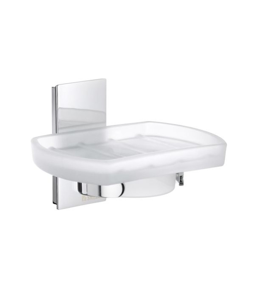 Smedbo Pool Holder with Frosted Glass Soap Dish