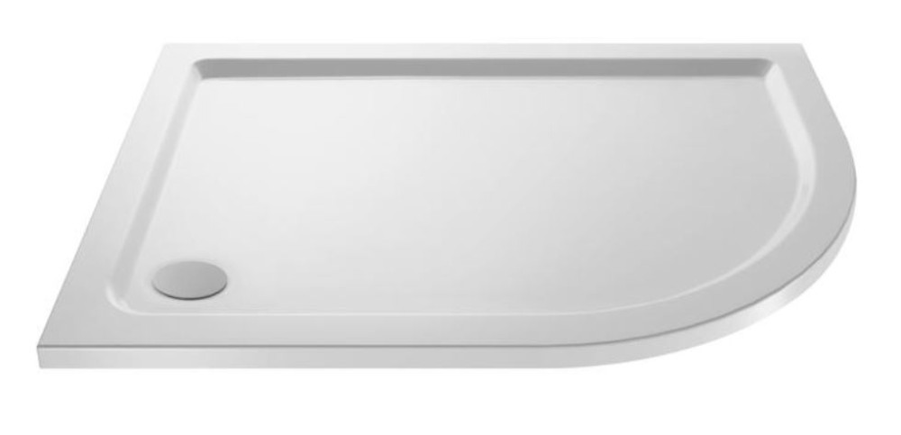 Ultra Pearlstone Offset Quadrant Shower Tray 1200 x 800mm RH | NTP113