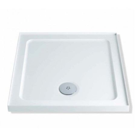 MX Durastone 760 Square Shower Tray With Upstands Low Profile Stone Resin | XF3