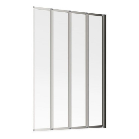 Ajax 1400mm Chrome Four Fold 4mm Bath Screen
