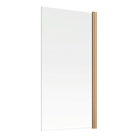 Ajax 1500mm Brushed Bronze 6mm Single Straight Bath Screen