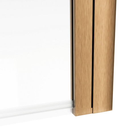 AJAX108939 Ajax 1500mm Brushed Bronze 6mm Single Straight Bath Screen Hinge Closeup
