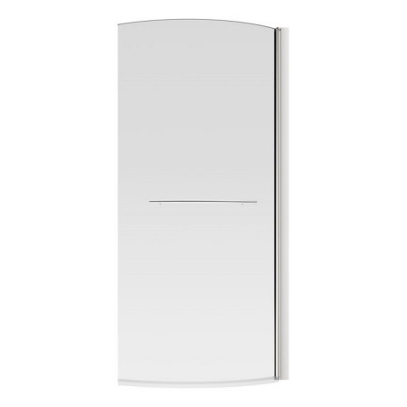 Ajax 1500mm Chrome 6mm P Shaped Bath Screen
