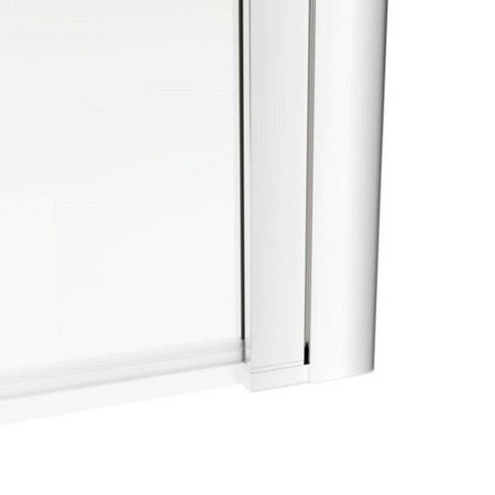 AJAX3769 Ajax 1500mm Chrome 6mm Single Straight Bath Screen Pivot Mechanism Close Up