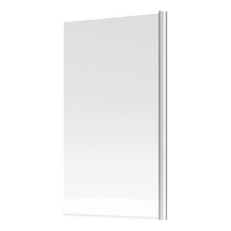 AJAX3769 Ajax 1500mm Chrome 6mm Single Straight Bath Screen Side View