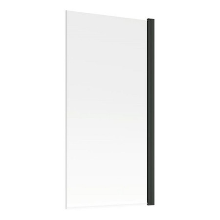 Ajax 1500mm Matt Black 6mm Single Straight Bath Screen