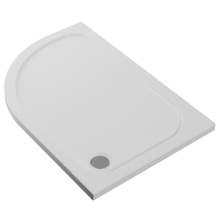 AJAX116986 Ajax 2Go 1200 x 800mm Left Hand Offset Quadrant Shower Tray Angled Right