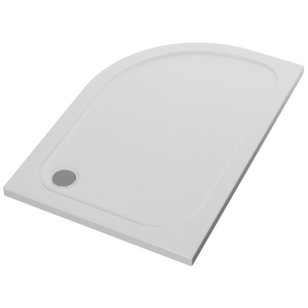 AJAX116984 Ajax 2Go 1000 x 800mm Left Hand Offset Quadrant Shower Tray Angled Left