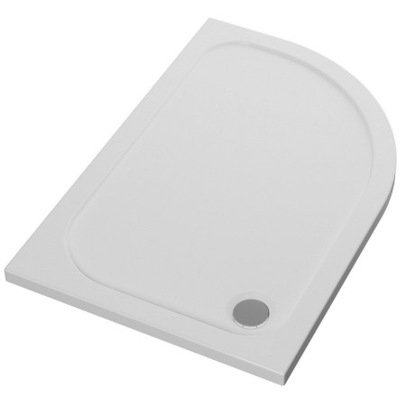 AJAX116985 Ajax 2Go 1000 x 800mm Right Hand Offset Quadrant Shower Tray Angled Left
