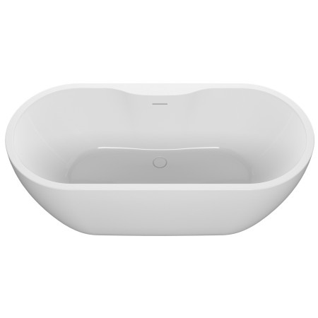 AJAX111368 Ajax 2Go 1655 x 745mm White Freestanding Bath Top View