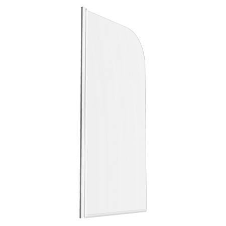 AJAX111428 Ajax 6mm Chrome 1400mm Radius Bath Screen Side View