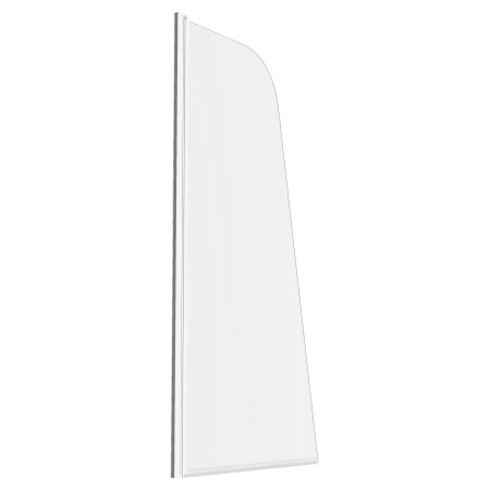 AJAX111429 Ajax 6mm Chrome 1400mm Sail Bath Screen Side View