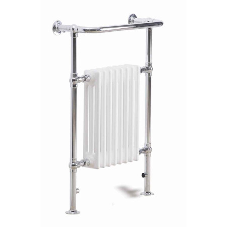 Ajax 965 x 673mm Traditional Radiator in White and Chrome