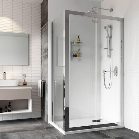 Ajax A8 760mm Bifold Shower Door Corner Installation