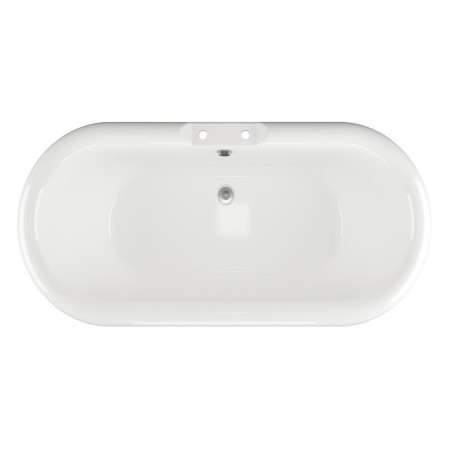 AJAX102815 Ajax Anlaby 1690 x 740mm White Freestanding Bath Top View