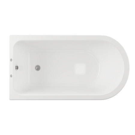 AJAX102821 Ajax Bardney 1500 x 750mm Corner Freestanding Bath Top View
