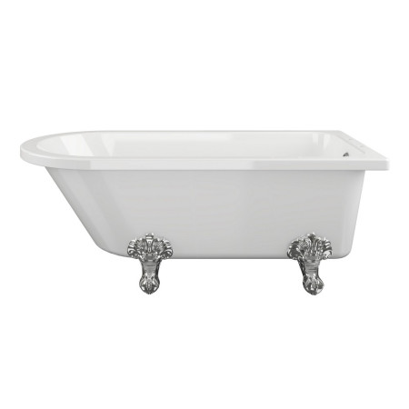 AJAX102821 Ajax Bardney 1500 x 750mm Corner Freestanding Bath Side View