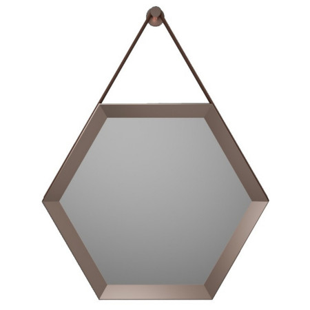 Ajax Barmouth 500mm Hexagonal Bronze Bathroom Mirror