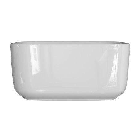 AJAX104936 Ajax Barnetby 420mm Deep Ceramic Countertop Basin Side View