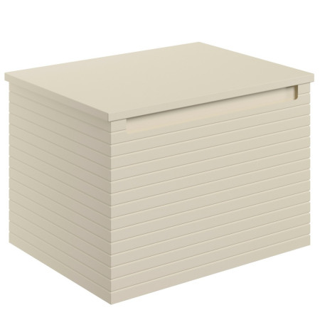 Ajax Barnoldby 600mm Wall Hung Matt Cotton Vanity Unit with Worktop