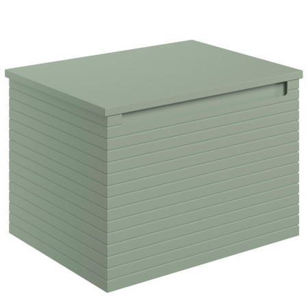 Ajax Barnoldby 600mm Wall Hung Matt Willow Green Vanity Unit with Worktop