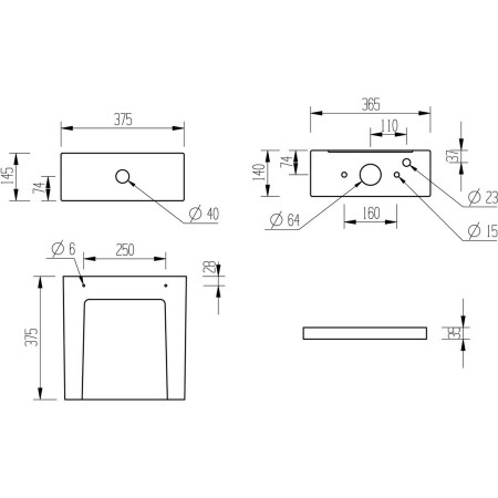 AJAX116023 Ajax Beckering Close Coupled Fully Shrouded WC and Seat Cistern Dimensions