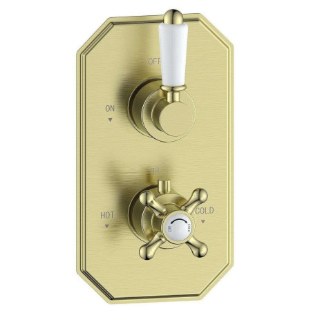 Ajax Beelsby Traditional Single Outlet Brushed Brass Concealed Shower Valve