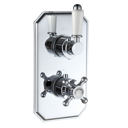 AJAX105883 Ajax Beelsby Traditional Single Outlet Chrome Concealed Shower Valve