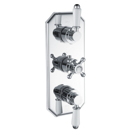 Ajax Beelsby Traditional Two Outlet Chrome Concealed Shower Valve