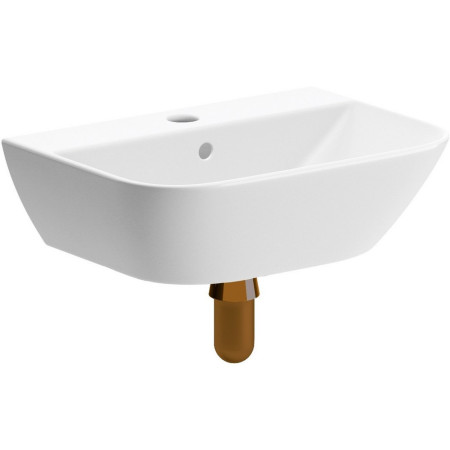 Ajax Binbrook 1TH Cloakroom Basin with Brushed Bronze Trap