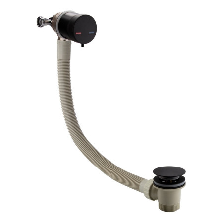 Ajax Black Overflow Bath Filler