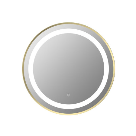 Ajax Bracken 600mm Brushed Brass Front Lit LED Bathroom Mirror