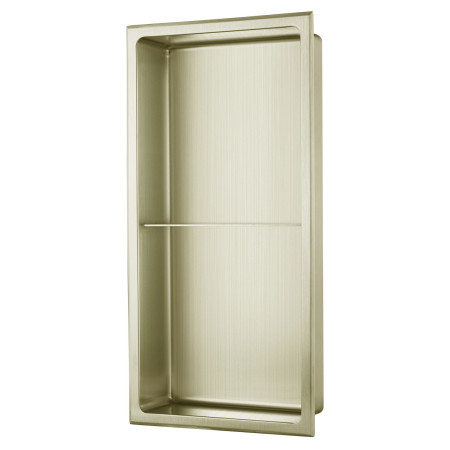 Ajax Brushed Brass 305 x 610mm Shower Niche