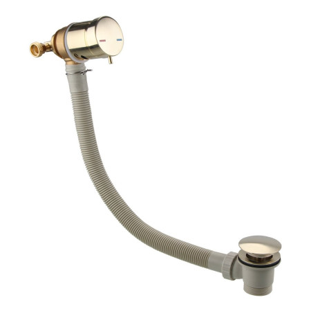 Ajax Brushed Brass Overflow Bath Filler