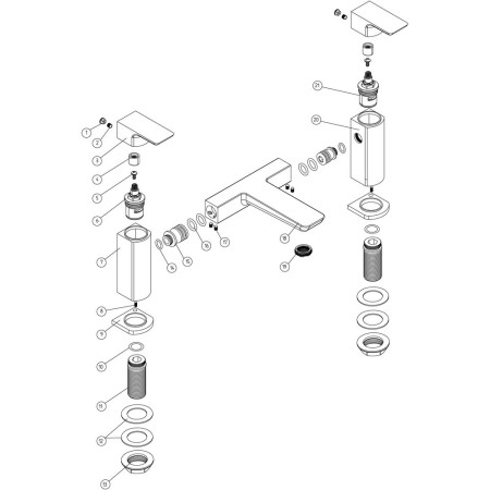 AJAX105809 Ajax Burgh Brushed Brass Bath Filler (2)