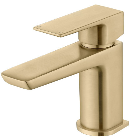Ajax Burgh Brushed Brass Cloakroom Basin Mixer with Waste