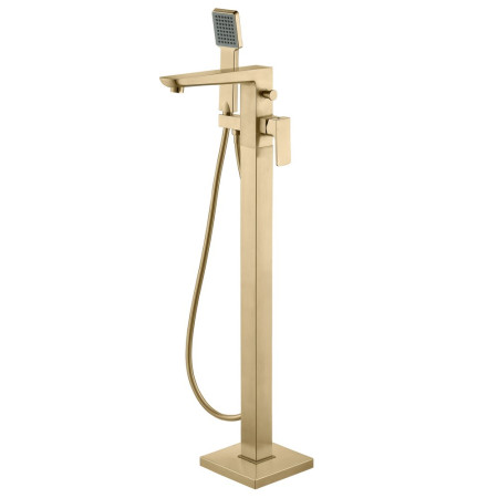 Ajax Burgh Brushed Brass Floorstanding Bath Shower Mixer