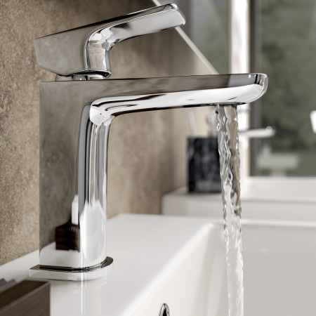 AJAX105727 Ajax Burgh Chrome Cloakroom Basin Mixer with Waste (2)