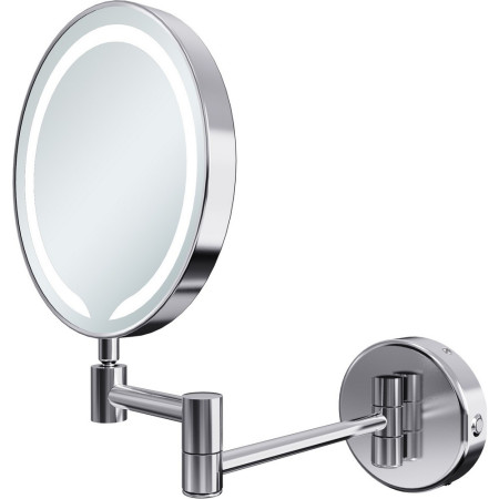 Ajax Bywood Chrome Rounded LED Cosmetic Mirror