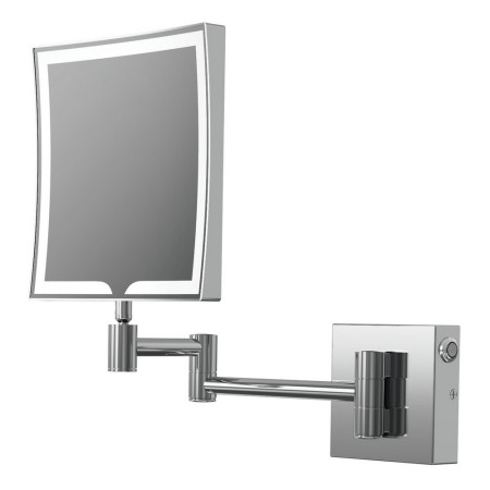 Ajax Bywood Chrome Squared LED Cosmetic Mirror