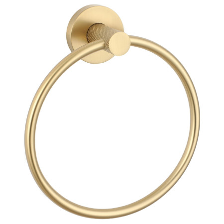 Ajax Cadney Brushed Brass Towel Ring