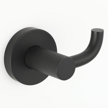 Ajax Cadney Matt Black Robe Hook