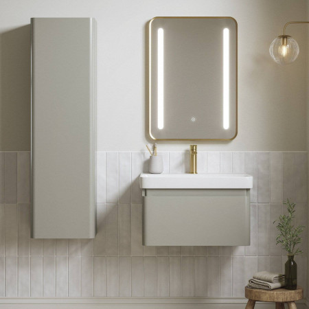 AJAX116340 Ajax Caenby 500mm Matt Latte Bathroom Furniture Set Lifestyle