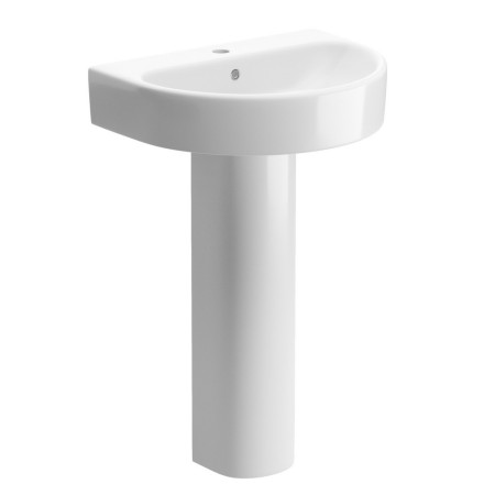 Ajax Caistor 1TH Basin and Full Pedestal