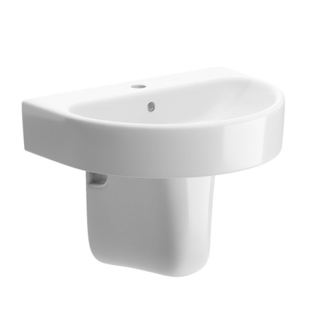 Ajax Caistor 1TH Basin and Semi Pedestal